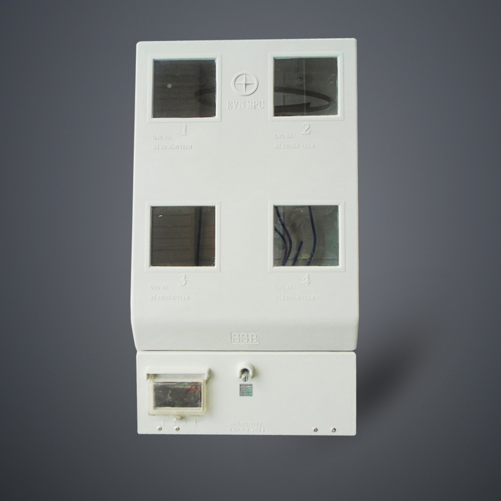 Hộp 4 công tơ 1 pha composite